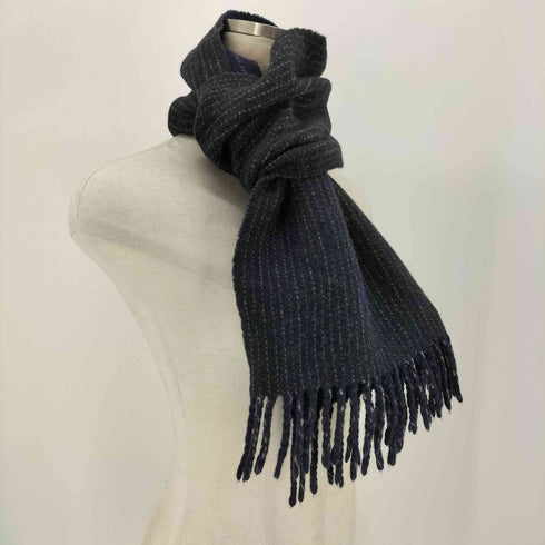 ポロラルフローレン POLO RALPH LAUREN 90s 同色 ポニー刺繍 ストライプ ラムズウール マフラー メンズ